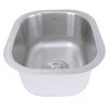 Nantucket Sinks 15" W x 12.75" L x 7" H, 304 Stainless Steel NS1512